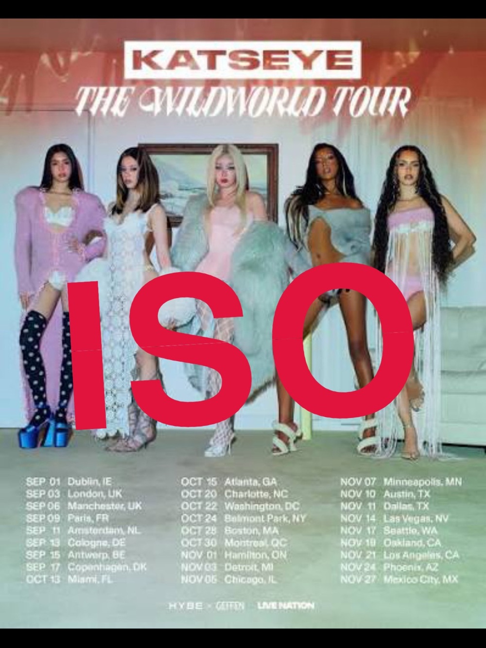 KATSEYE ISO WILD WORLD TOUR MERCH